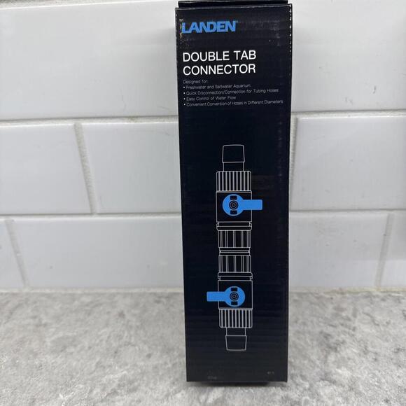 Lot of two: Landen Aquarium Double Tab Connectors 12/16 mm - Picture 1 of 6